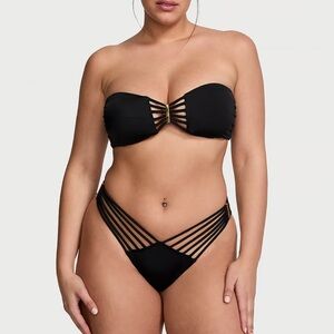 VS Archives Swim Strappy Hardware Brazilian Bikini Bottom & Top